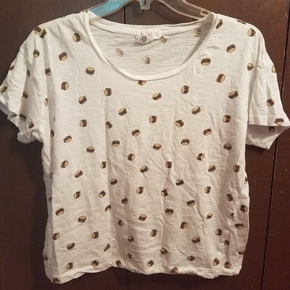 hamburger crop top